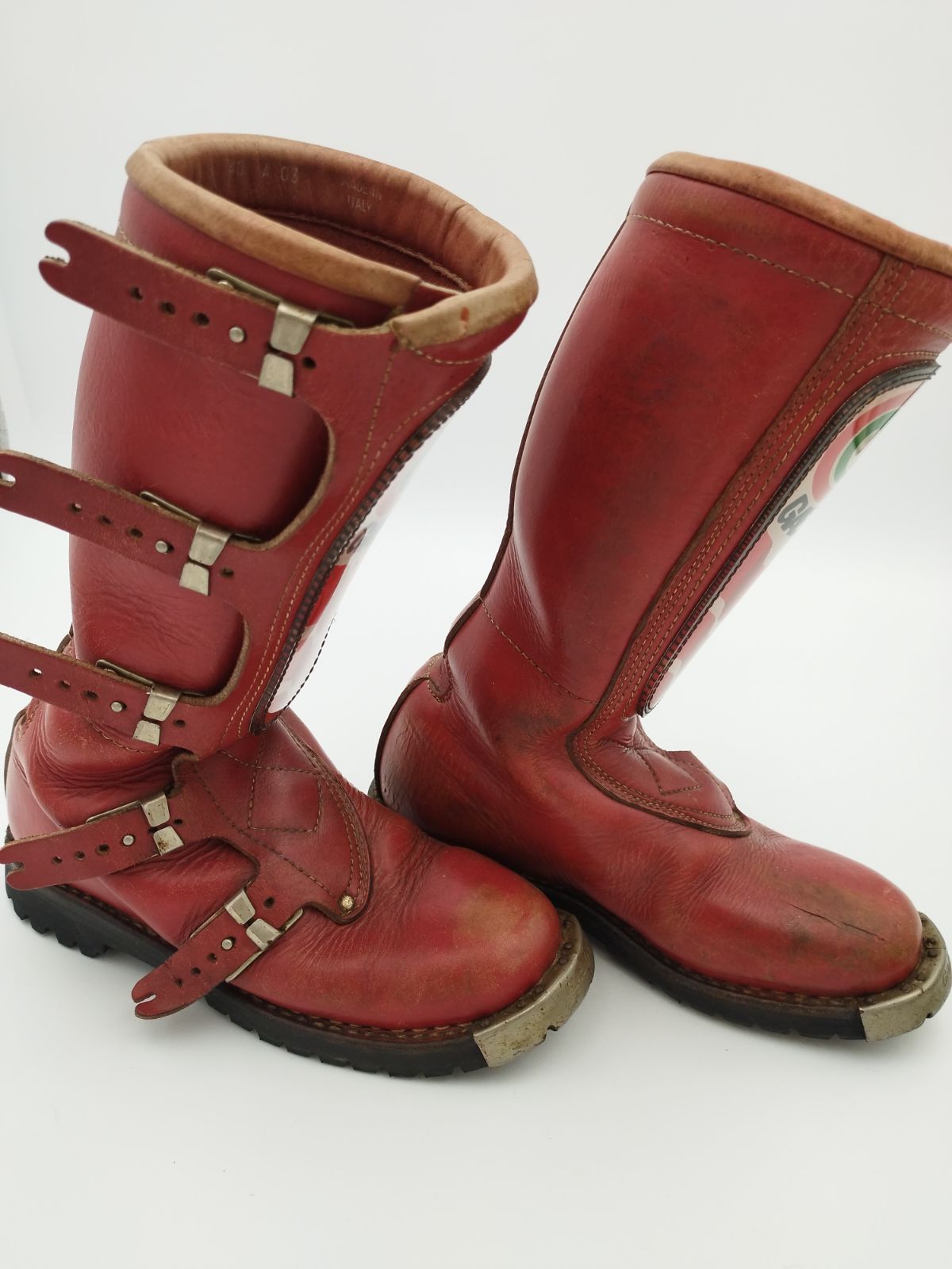 ガエルネ GAERNE オフロードブーツ 80年代ヴィンテージ RED - メルカリ