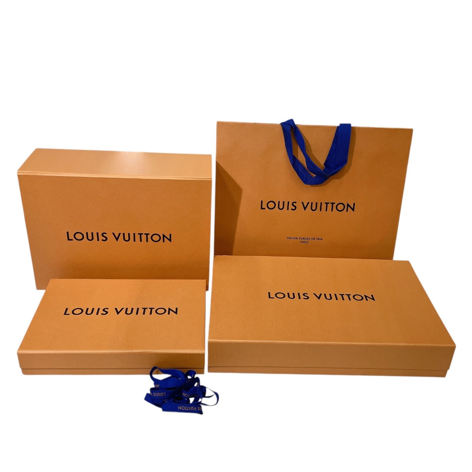 Louis Vuitton ギフトボックス（空箱）と紙袋、布製袋他、画像一式 Louis Vuitton ギフトボックス（空箱）と紙袋、布製袋他、画像一式