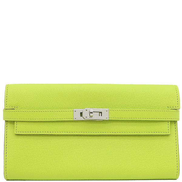 ☆正規美品☆エルメス　ケリーウォレット長財布　シェーブル シルバー金具♪ エルメス ケリーウォレット トゥーゴー 長財布 ブラック