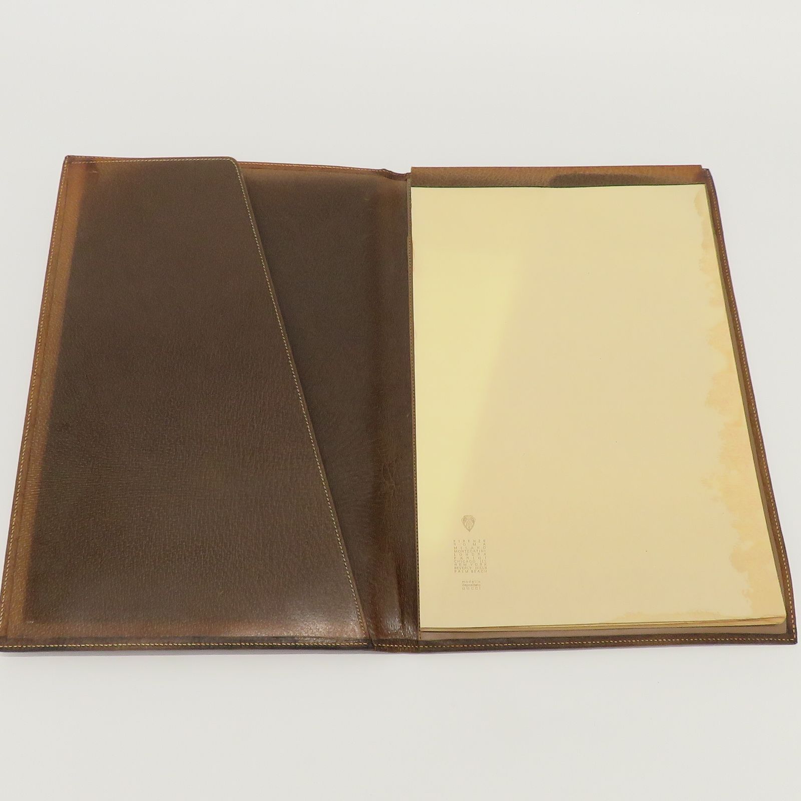 オールドGUCCI [オリジナルキー付]書類入れ オールドグッチ GUCCI ヴィンテージ メモ帳 書類ケース ファイル