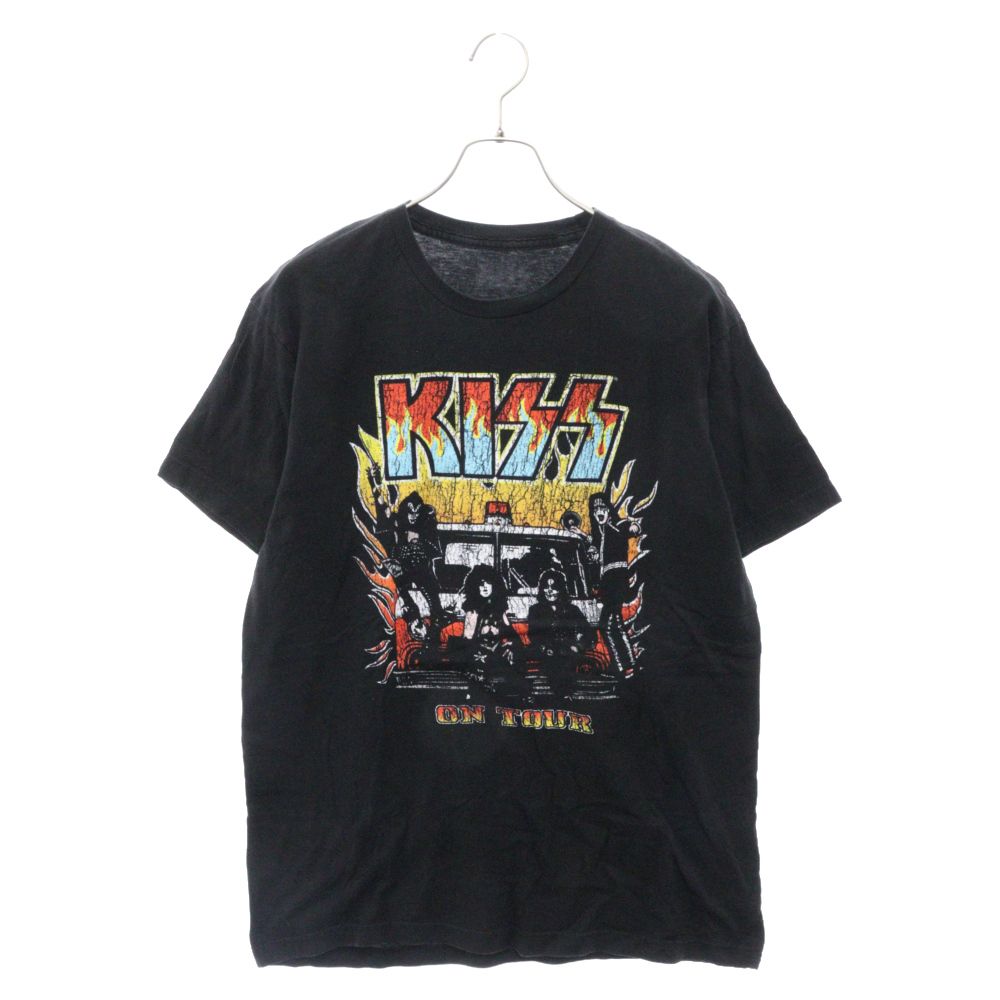 VINTAGE (ヴィンテージ) VINTAGE KISS ON TOUR キス オフィシャルツアーバンド半袖Tシャツ ブラック