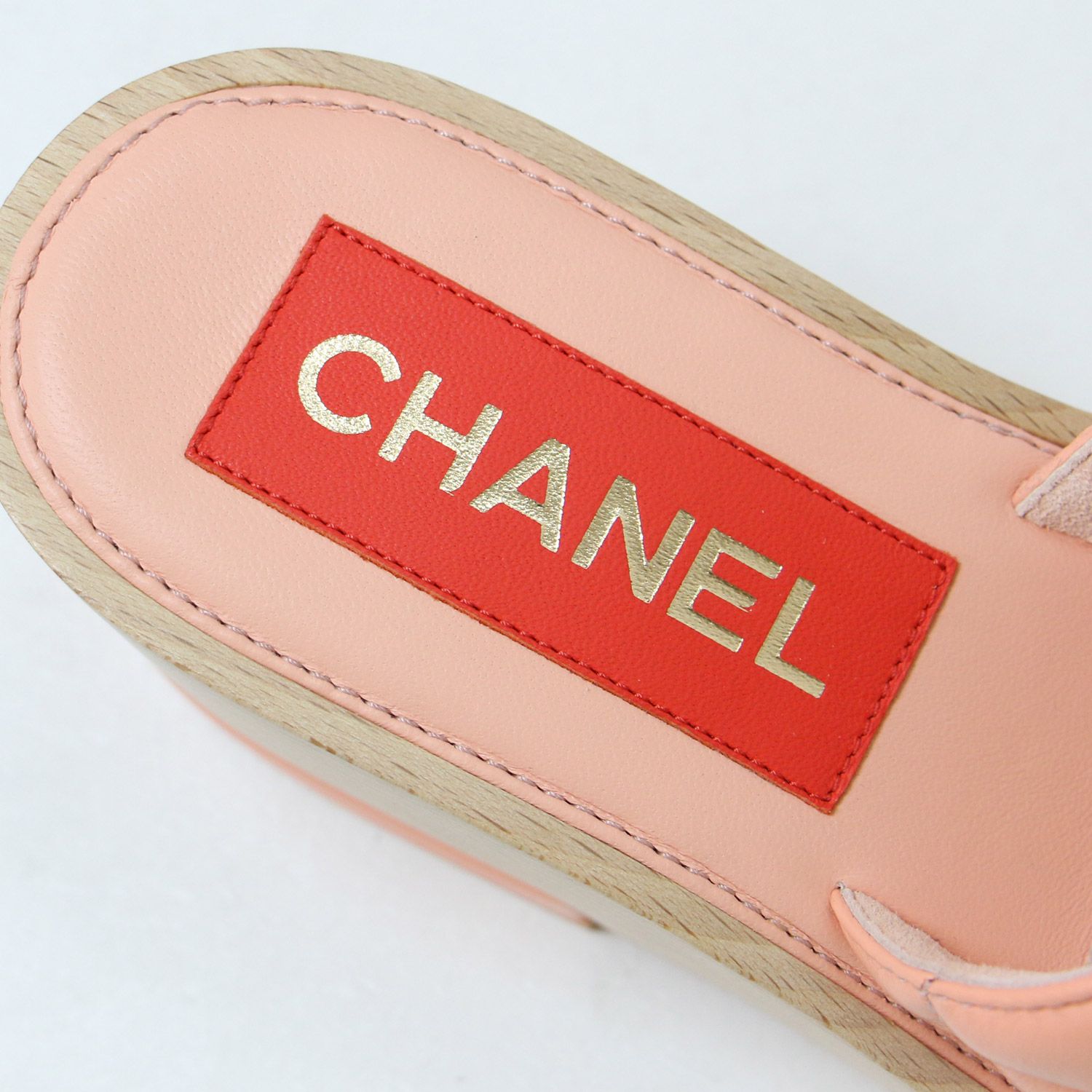 美品 CHANEL シャネル サンダル ミュール シューズ 靴 ピンク36(23.0cm