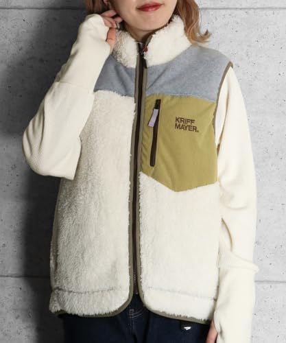 クリフメイヤー シャギー ボア ベスト レディース LARGE ナチュラル