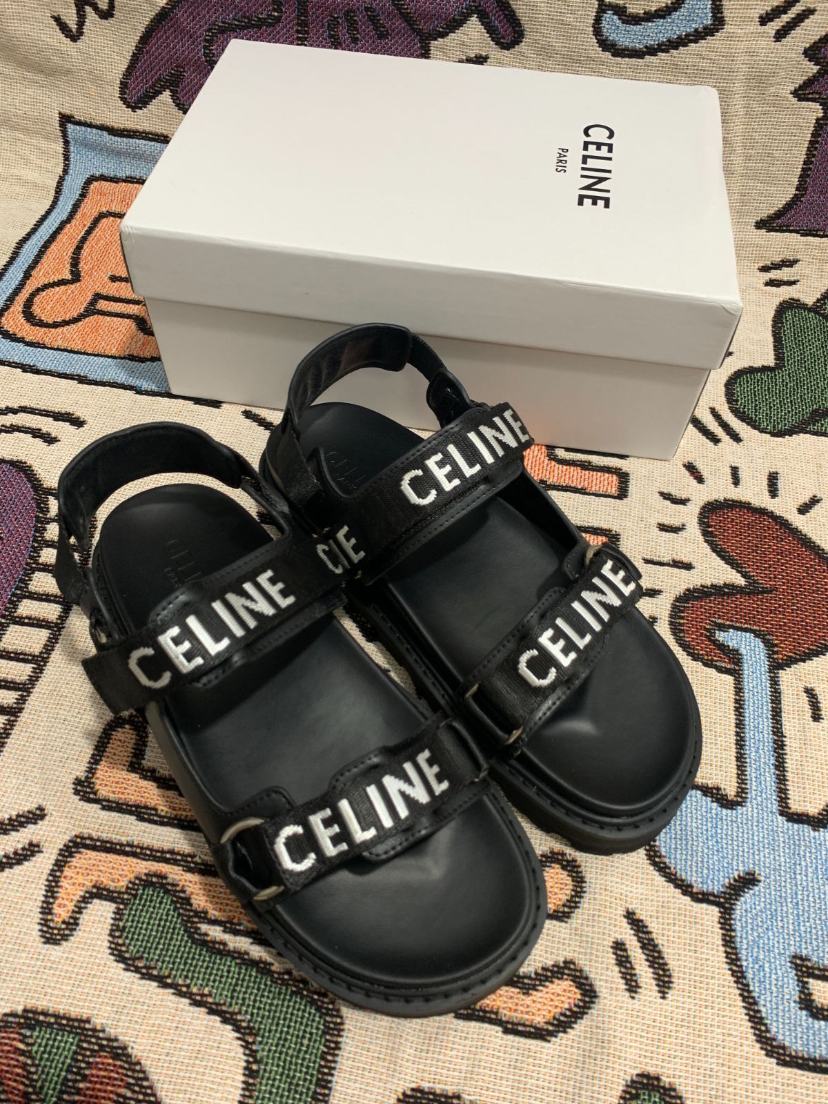 【箱付き】CELINE ・セリーヌ バルキー アウトドア サンダル カーフ✨ 実物☆最安値