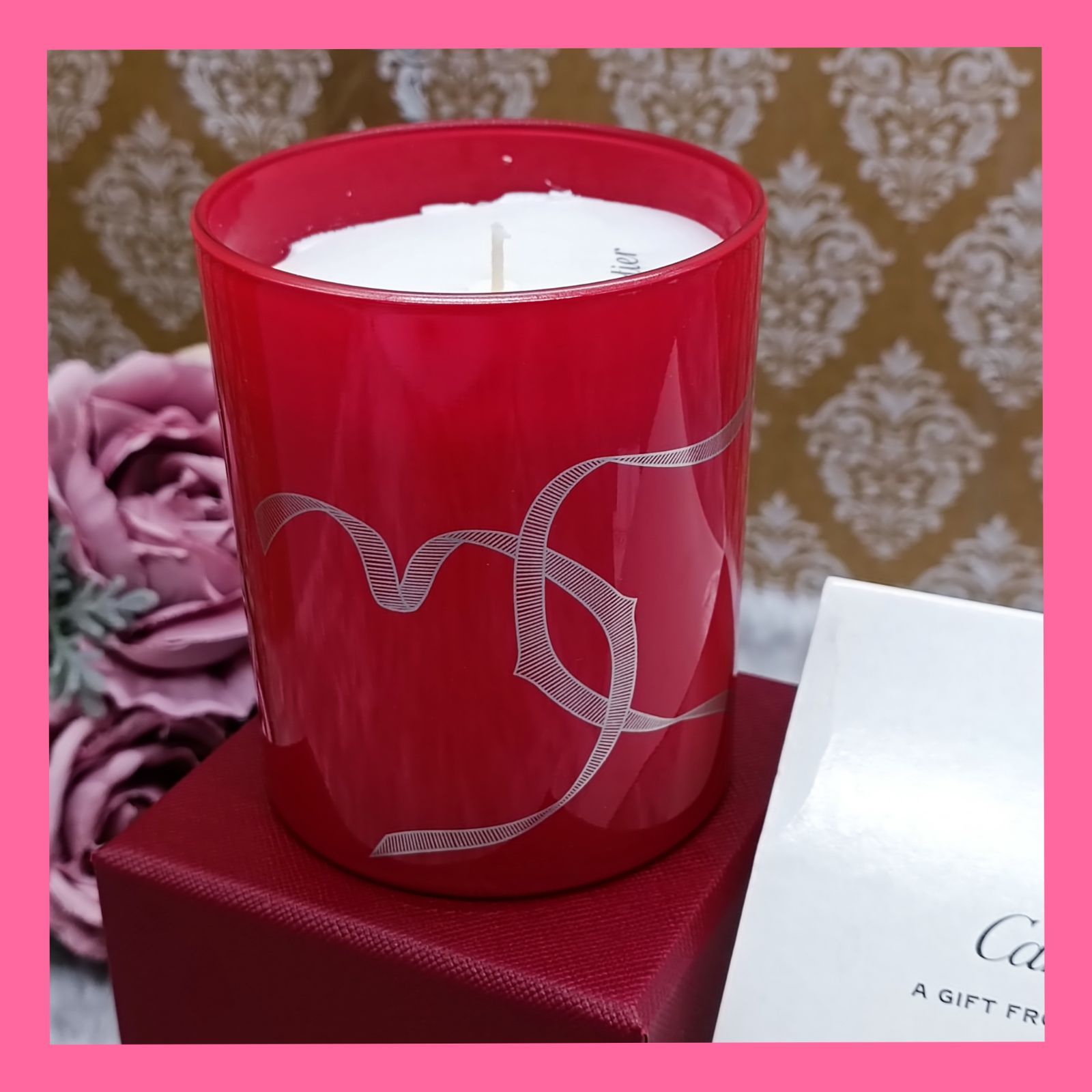 Cartier キャンドル ボックス付き カルティエアロマキャンドルレゼ