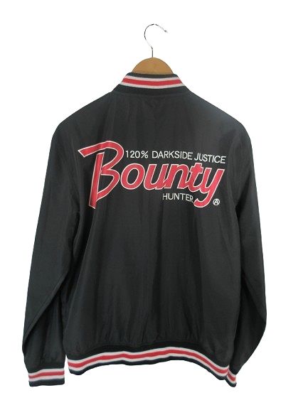 バウンティハンター　刺繍ロゴ ブラック スタジャン バウンティハンター Bounty Hunter スタジアムジャンパー