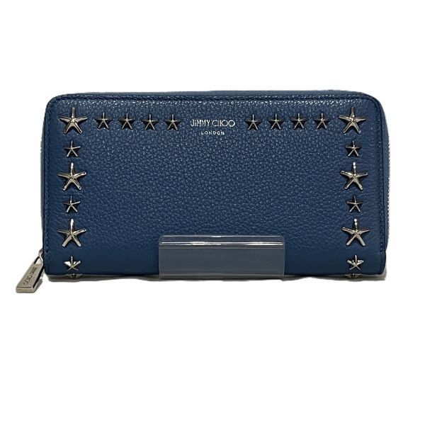 ジミーチュウ FILIPA スタースタッズ レザー 長財布 レディース 美品 
