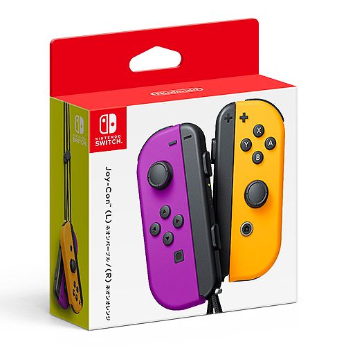 |在庫あり ニンテンドースイッチ 周辺機器 任天堂純正 Joy-Con L ネオンパープル| R ネオンオレンジ HAC-A-JAQAA
