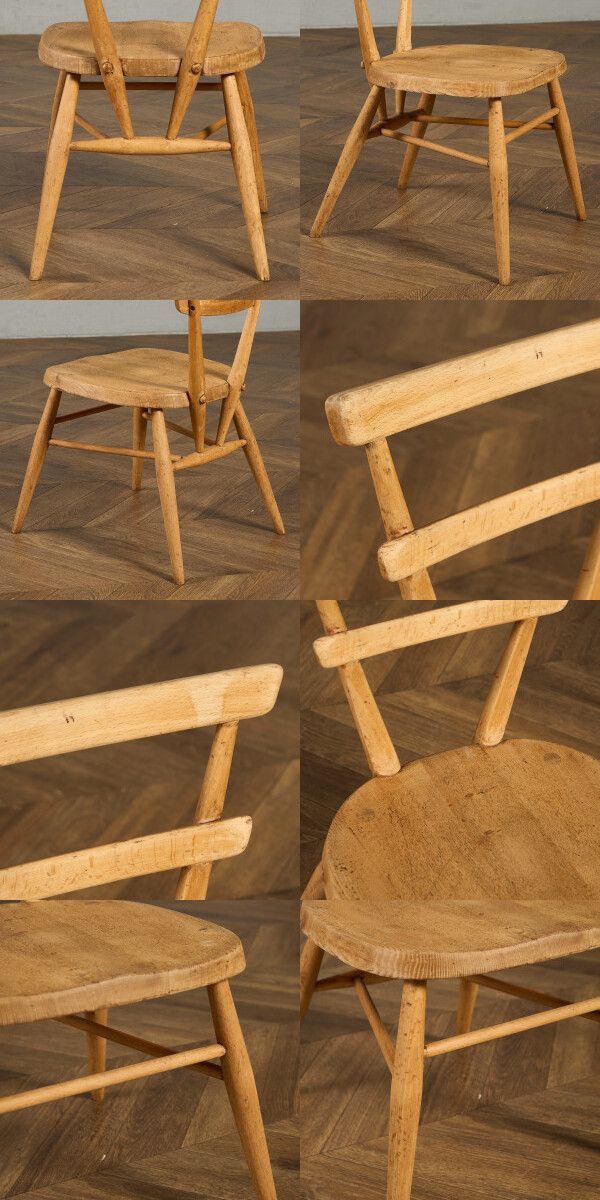 アーコール ERCOL ヴィンテージ スタッキングチェア 超レア レッド