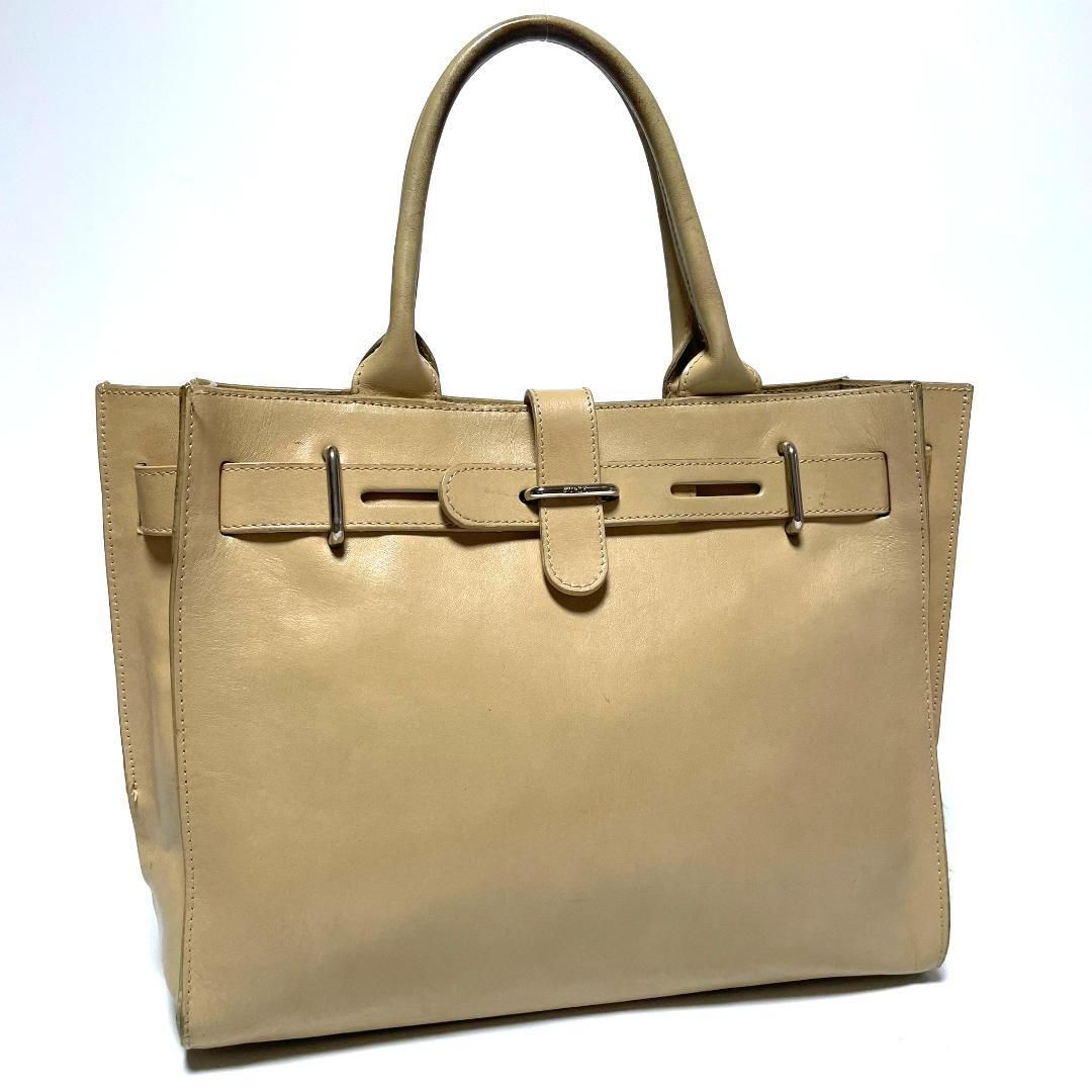 フルラ FURLA ハンドバッグ ワンショルダー ベージュ シルバーチャーム 