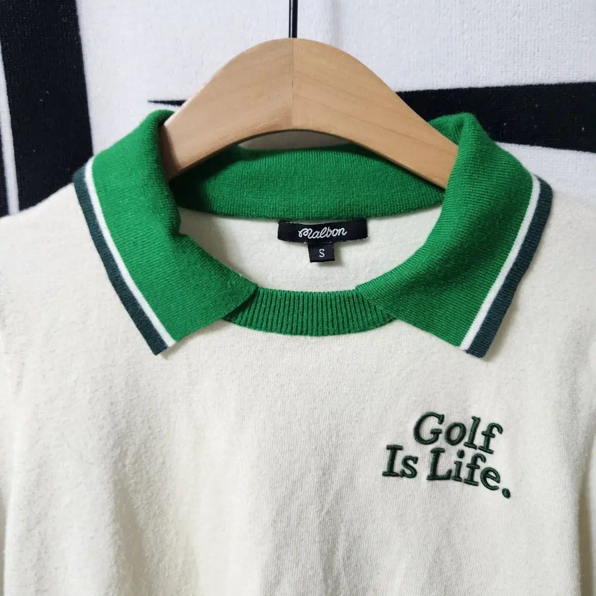 MALBON GOLF(マルボンゴルフ) ゴルフ カラー 半袖 ニット S