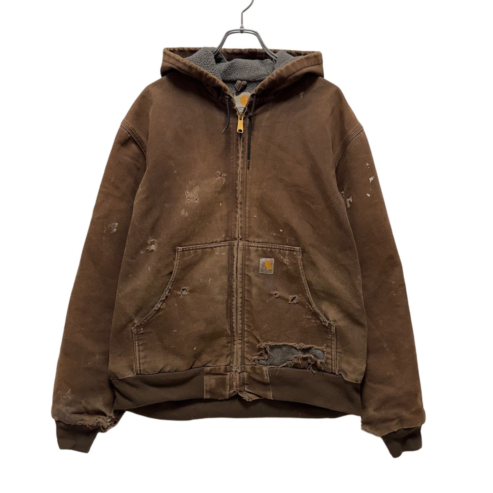 鬼フェード 90s USA企画 】カーハート Carhartt アクティブジャケット XLサイズ ワークジャケット 裏側フリース ブラウン  Active jacket 北村匠海 愛用 古着 Z124 - メルカリ