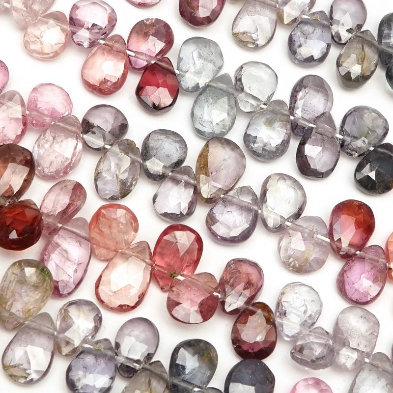 マルチカラースピネル ペアシェイプカット 5～7mm【1連販売