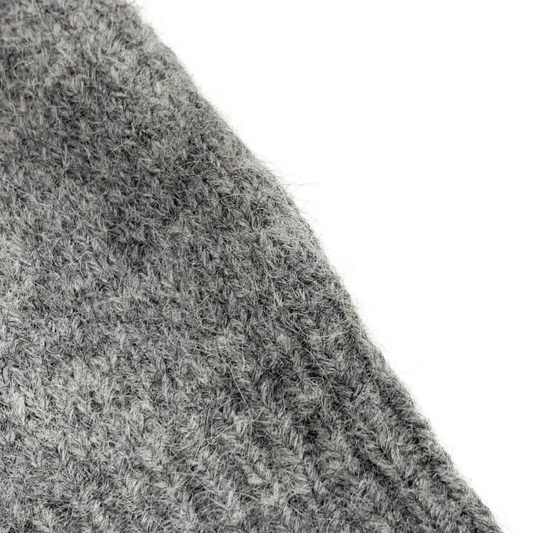  2025 AW IIROT イロット Alpaca Knit アルパカショートスリーブニット セーター グレー F 028-024-KT 92 半袖 ニット セーター