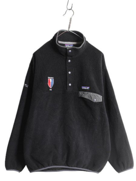 【お得なクーポン配布中!】 パタゴニア シンチラ スナップT メンズ M / 16年製 PATAGONIA フリース プルオーバー ジャケット ブルゾン ジャンパー アウトドア ブラック