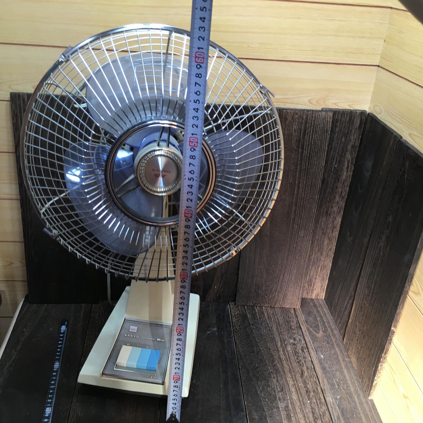 SANYO サンヨー 扇風機 ダイナミックW ワイド EF-6YA 昭和レトロ