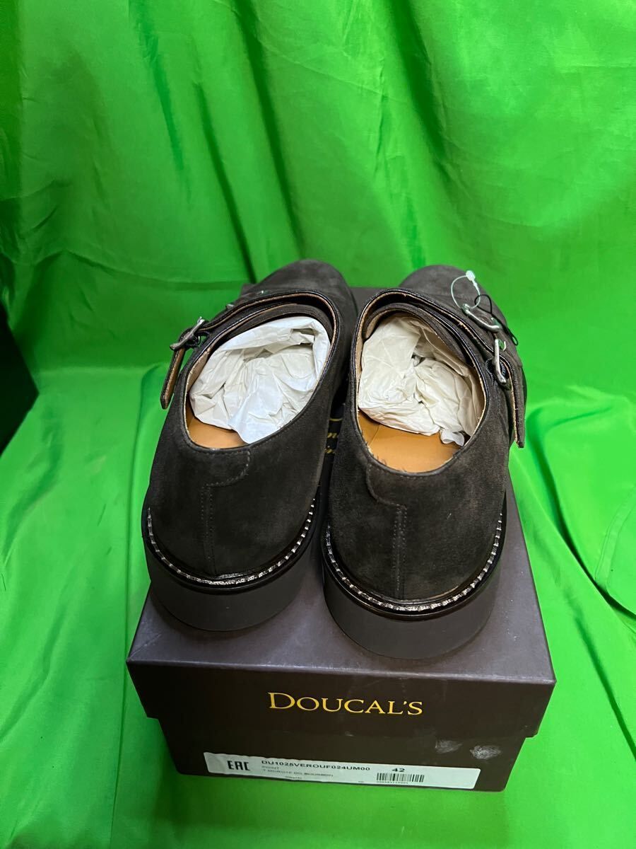 デュカルス DOUCALS スエード ダブルモンク シューズ サイズ42 ＠y