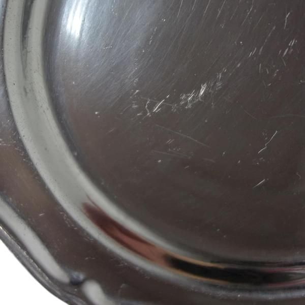 アメリカ製 WILTON COLUMBIA 花リム アンティーク ディナープレート 皿 食器 ヴィンテージ 約23.0cm 管理番号  antique-833