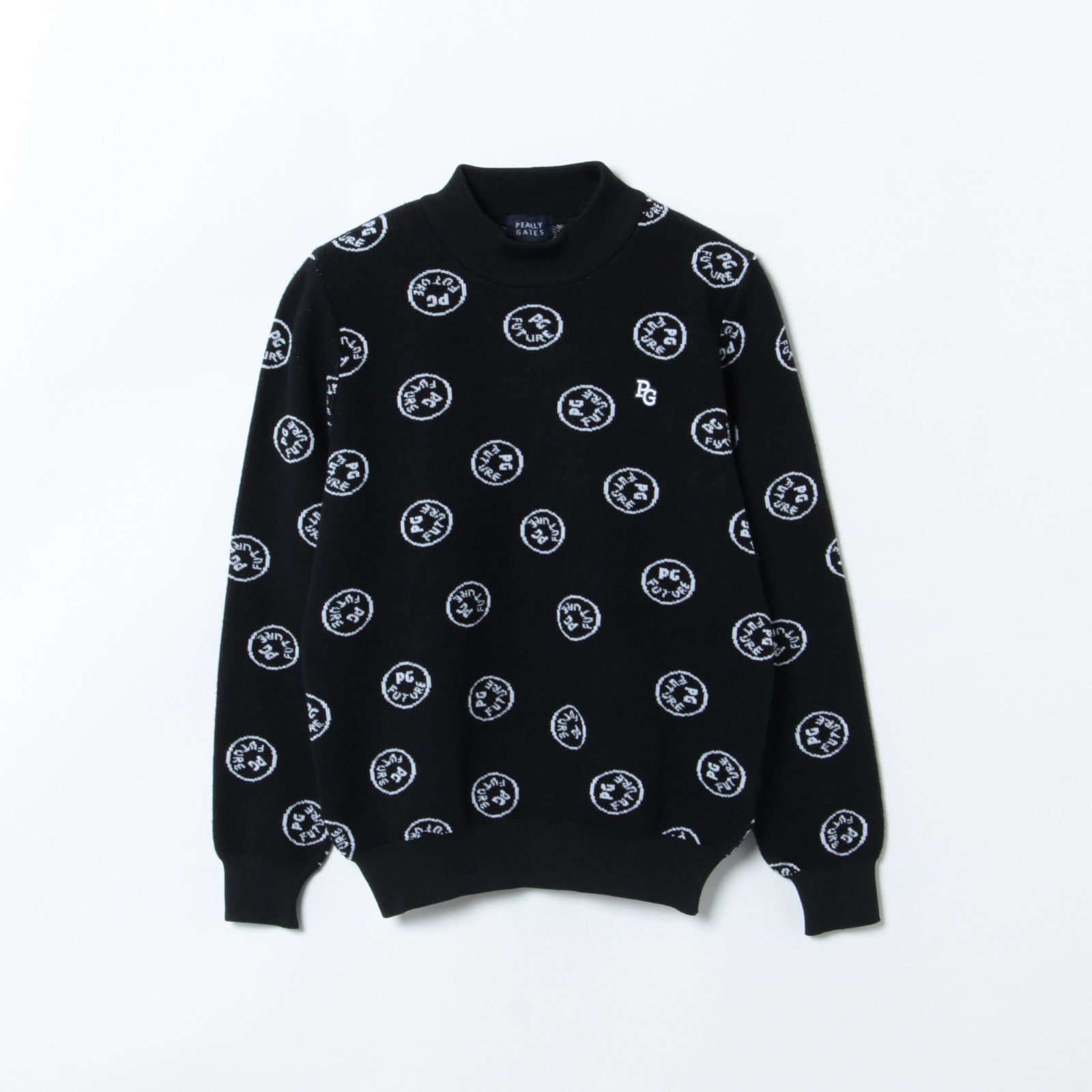 【認定リユース品】カルセーナ モックネックニットプルオーバー＜ペインティング カモフラージュ＞