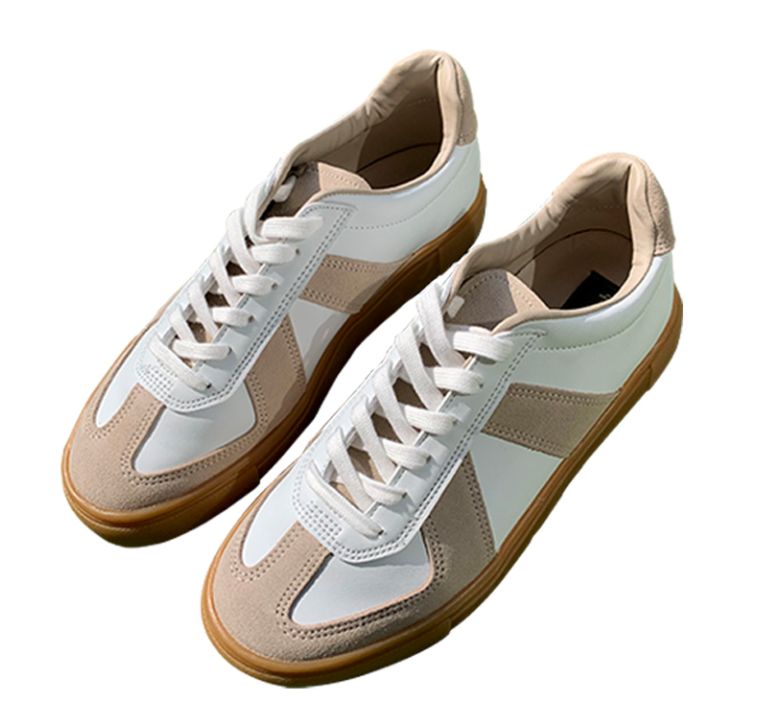 [COSYHARU公式] Beige & White simple Sneakers 関税・送料込み COSYHARU コシハル 公式]ベージュ×ホワイトのシンプルスニーカー