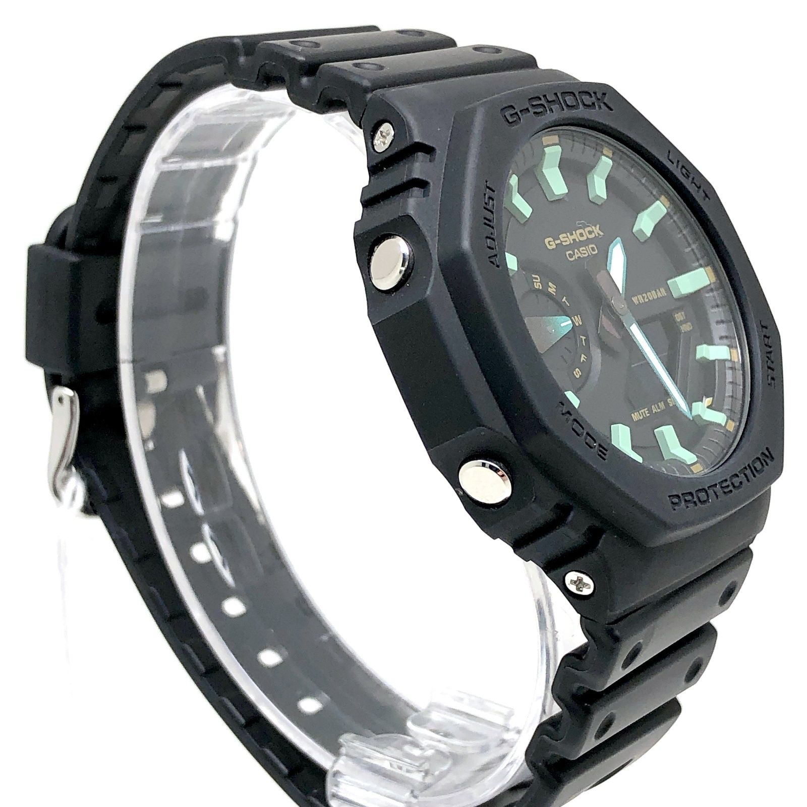 G-SHOCK ジーショック GA-2100RC-1A TEAL AND BROWN カシオーク ブルーグリーン 青緑 アナデジ LEDライト 2025年4月発売