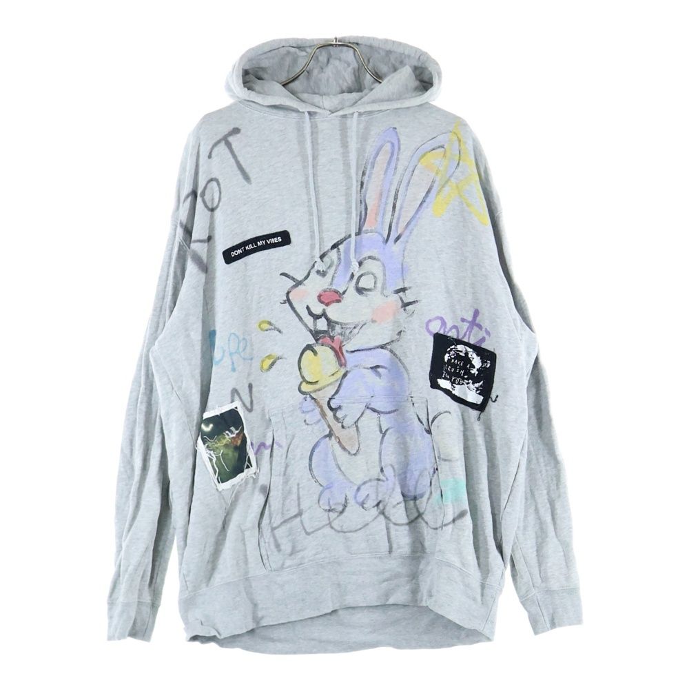 GUERNIKA (ゲルニカ) フォトパッチ ペイント柄 プルオーバーパーカー