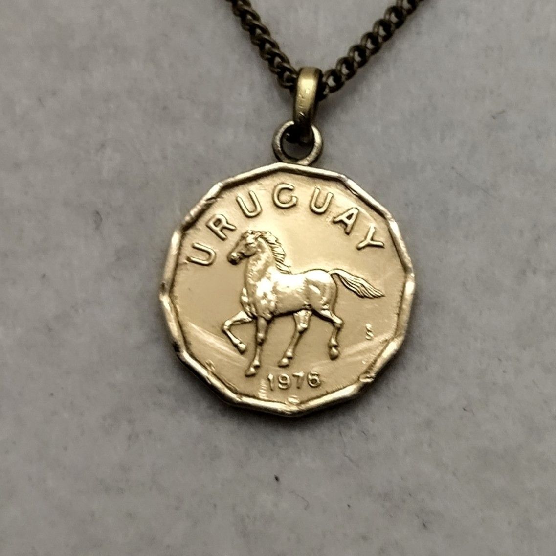 ウルグアイの馬のコインネックレス