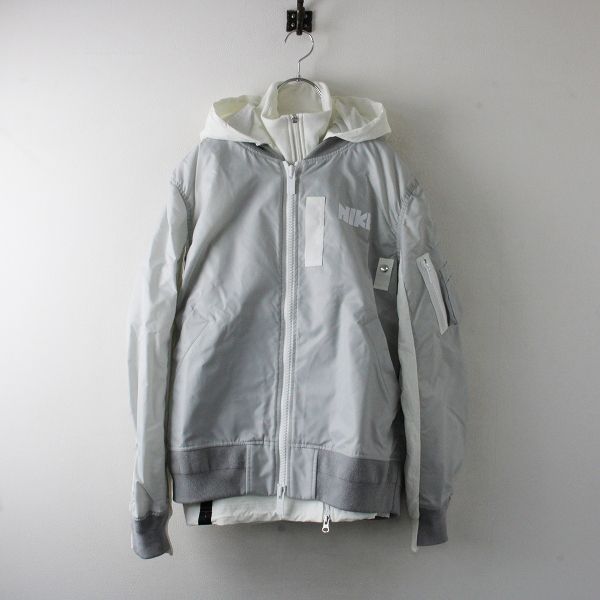 sacai X NIKE サカイ ナイキコラボ Layered Bomber Jacket レイヤード