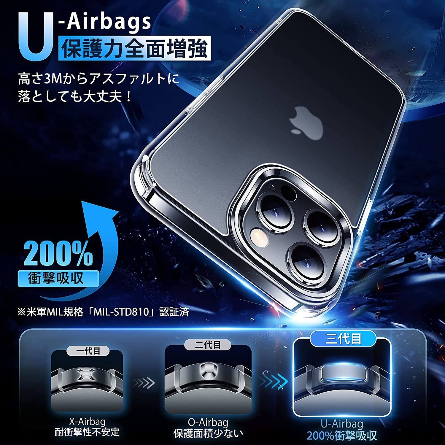 CASEKOO iPhone12 ケース iPhone12Pro ケース指紋防止