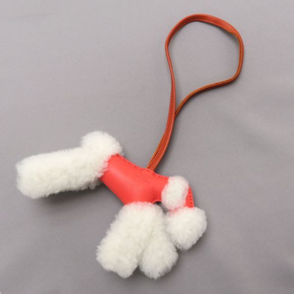 エルメス バディ チャーム エクリュ クレ チャイ U刻印 エルメス<br