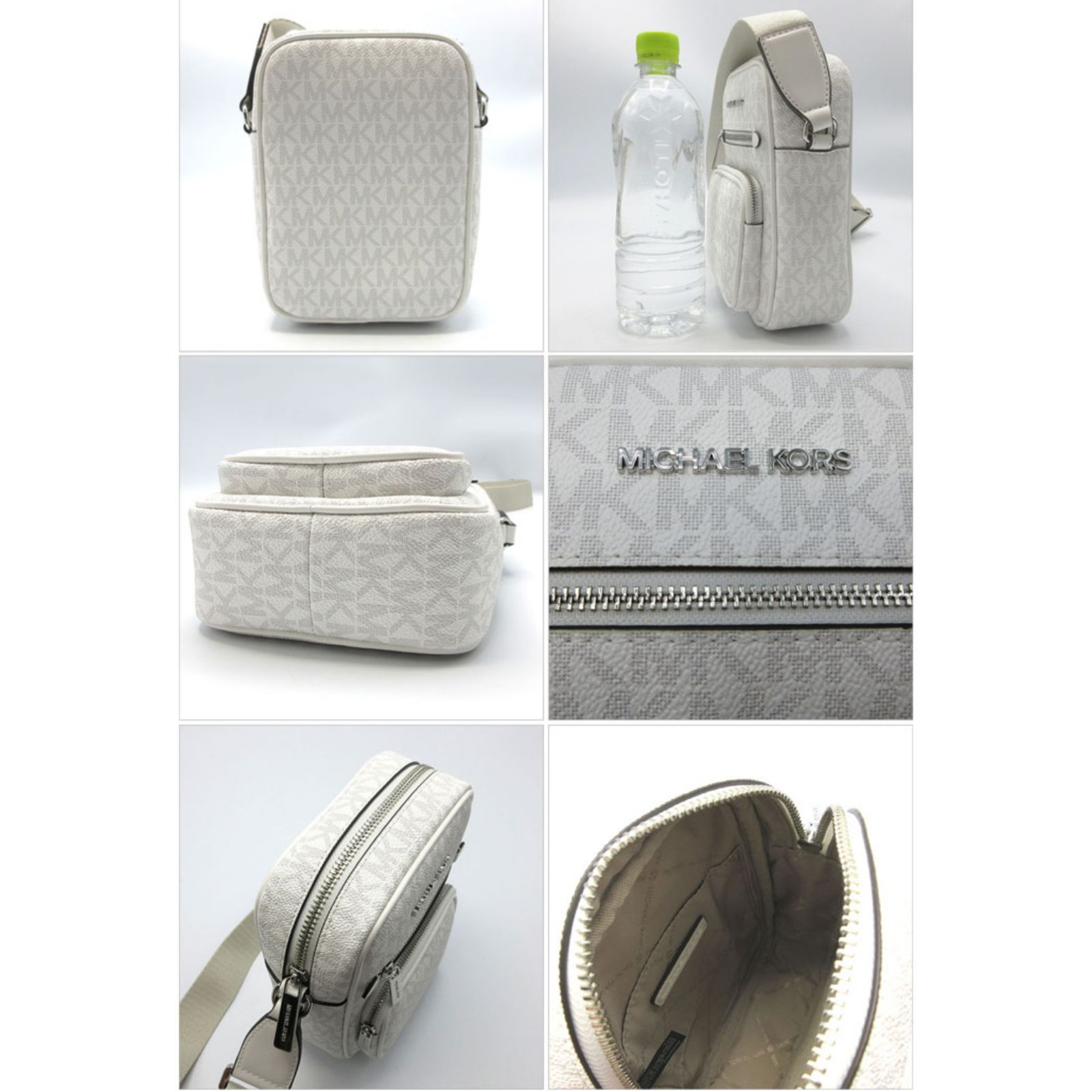 マイケルコース ショルダーバッグ MICHAEL KORS PVC メタルロゴ クロス  