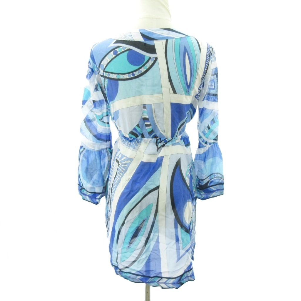 エミリオプッチ EMILIO PUCCI 美品 金釦 チュニック シャツ ブラウス  