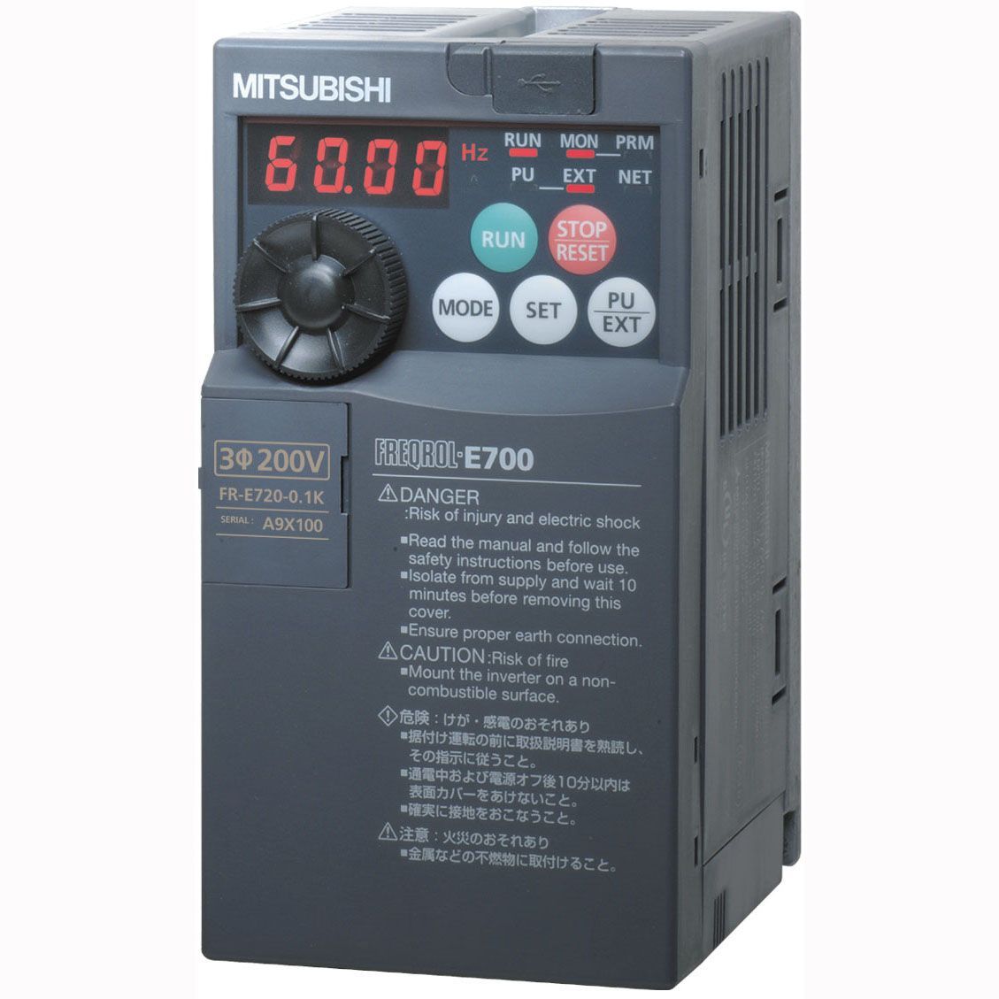 三菱電機 FR-E740-0.4K 簡単・パワフル小形インバータ FREQROL