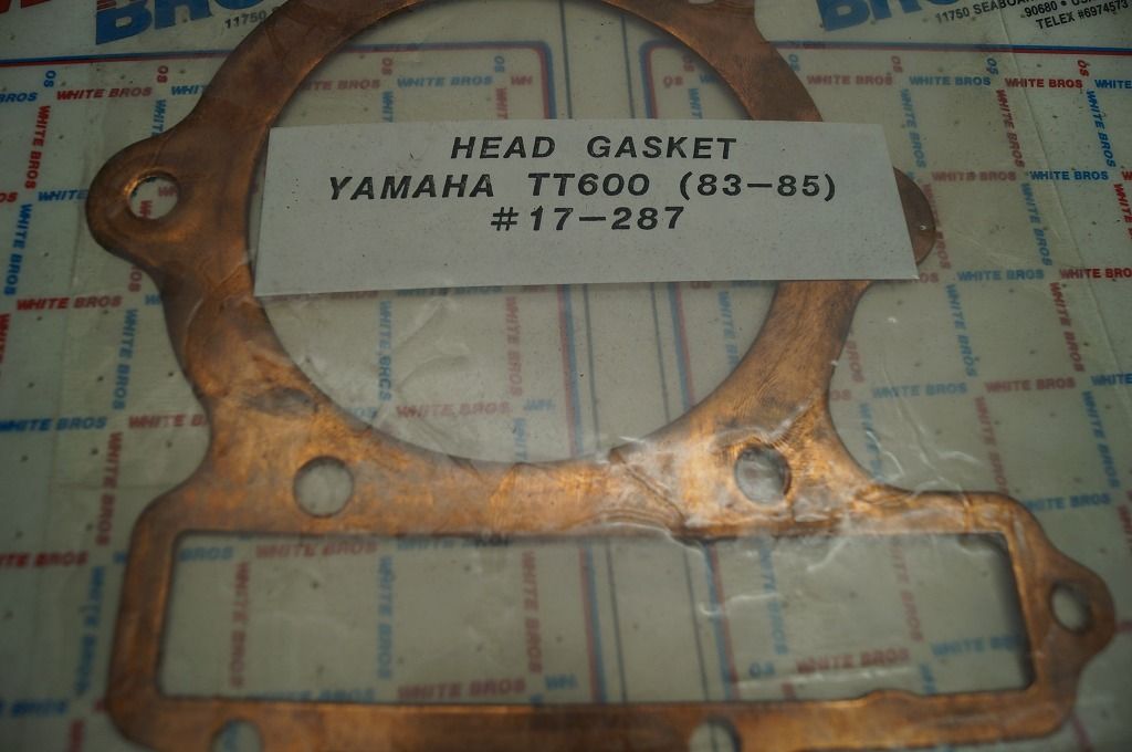ヤマハ　TT600(1983-85年)　WHITE Brothers　ヘッドガスケット(#17-287)　新品　３