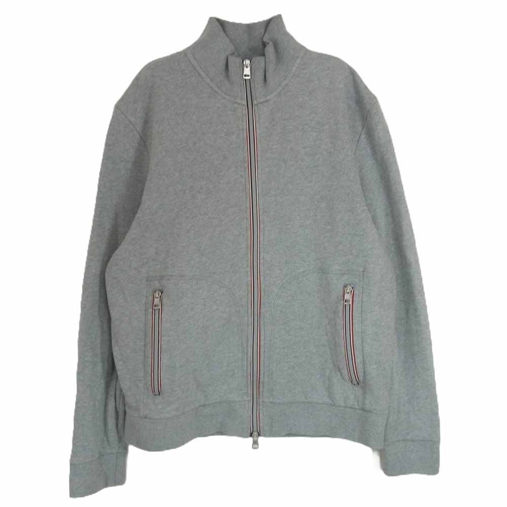 MONCLER モンクレール 510918431400 MAGLIA CARDIGAN ロゴワッペン 付き トリコロール ジップ スウェット  カーディガン ジャケット グレー系 XXL【中古】 - メルカリ