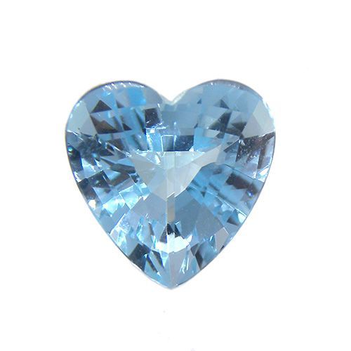 ポスト投函】 ブルートパーズ ハート 5.29ct ルース 一個 大粒