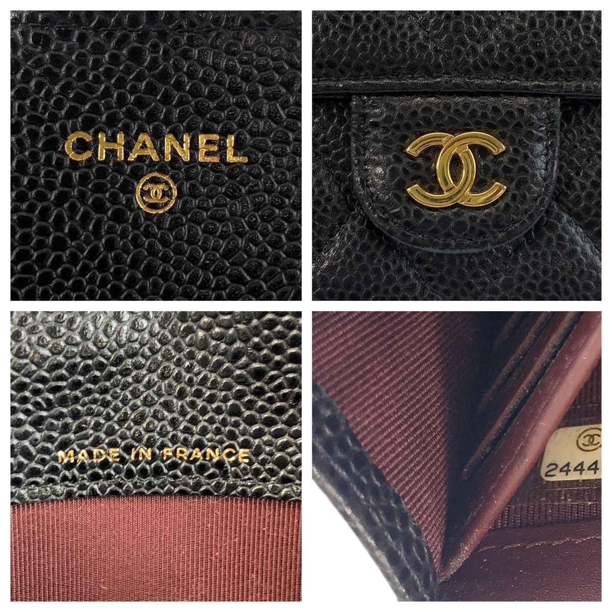 美品 CHANEL シャネル マトラッセ ココマーク ブラック 黒 ゴールド  