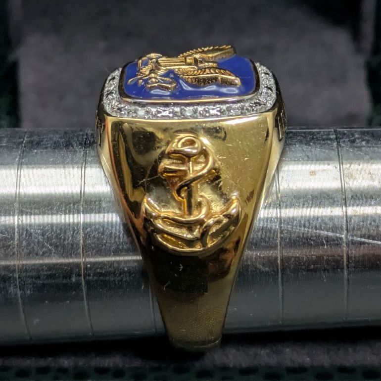 ダンベリーミント アメリカ海軍 US Navy ミリタリーリング 14K