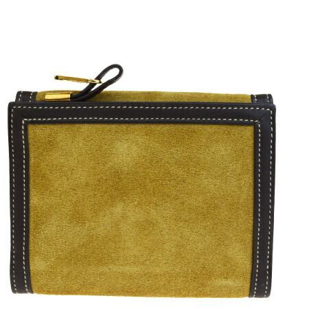 超美品 節約 ロエベ LOEWE L字ファスナー 三つ折り 財布 ブラウン