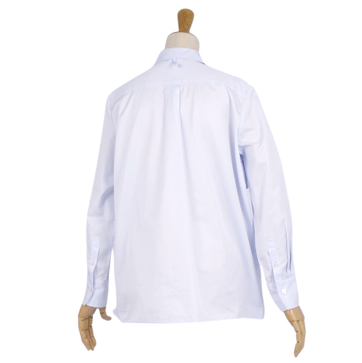 HERMES◆長袖ブラウス/38/コットン/WHT HERMES - 未使用 エルメス HERMES シャツ ブラウス ロング