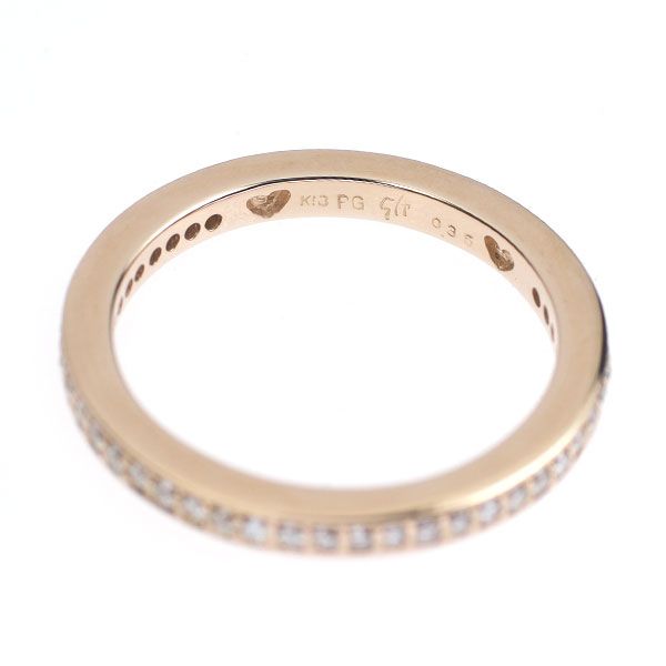 セイレーンアズーロ K18PG ダイヤモンド リング 0.35ct フルエタニティ 