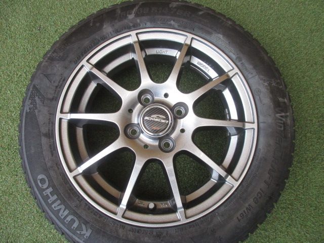 み シュナイダー 155|65R14 スタッドレスタイヤ４本SET ラパン タント EKワゴン 軽自動車