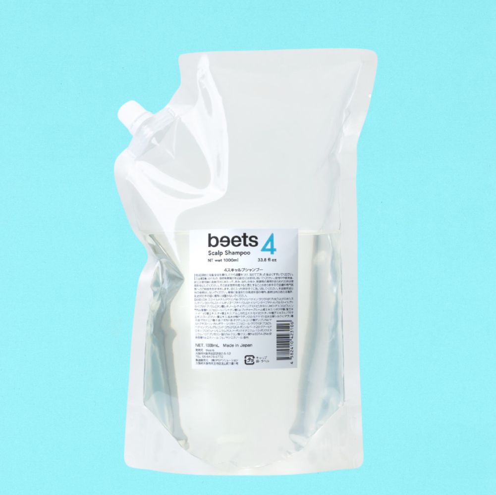 挑戦 beets 4 スキャルプシャンプー 詰め替え 1000ml サロン専売品 頭皮ケア