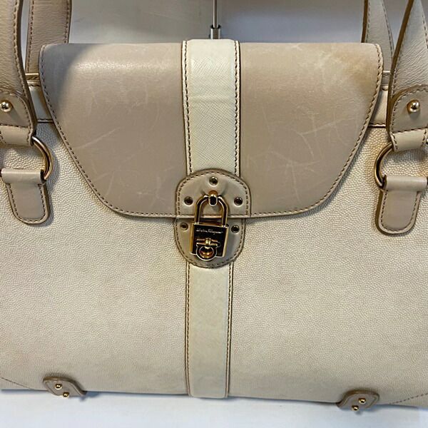 中古】サルバトーレ フェラガモ ショルダー トートバッグ AB-21 4917