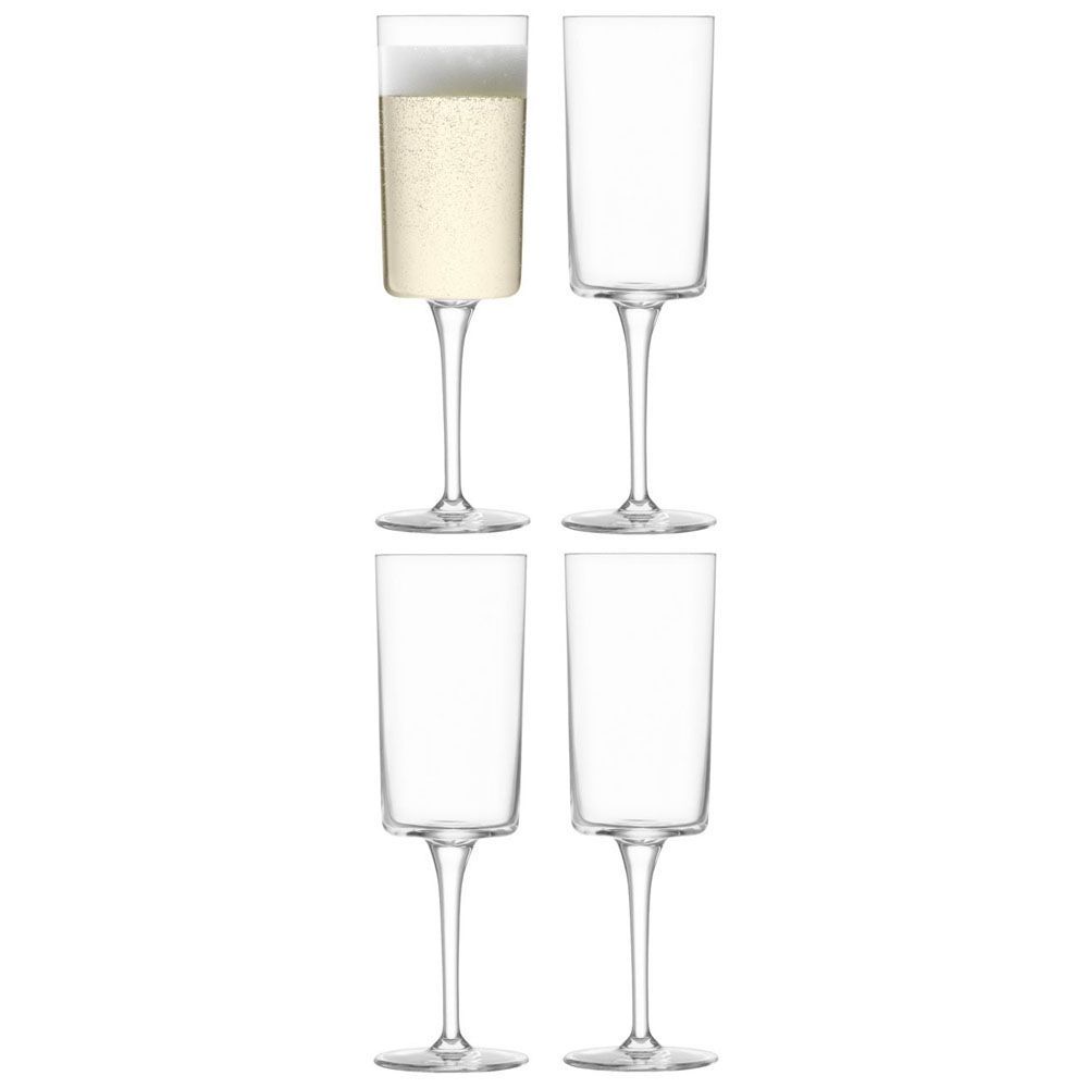 LSA Gio ジオ Champagne Flute シャンパングラス G1768-07-301 容量210ml 4個セット H19.5cm LGI34 | エルエスエー シャンパンフルート