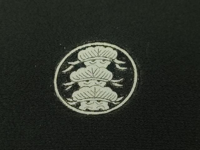 平和屋本店□極上 アンティーク 大正ロマン 振袖 刺繍 飛鶴 宝船 黒地  