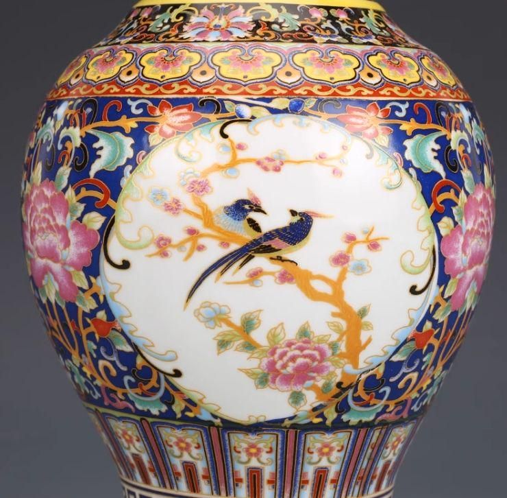 琺瑯彩浄水瓶 陶磁器 現代工芸品 美術品 装飾品 置物 琺瑯彩浄水瓶 陶磁器 現代工芸品 美術品 装飾品 置物 - メルカリ