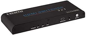 Monoprice Blackbird 4?K Pro 3?x 1?HDMIスイッチHDCP対応2.2サポート 2.2 x 6 x 8.6 115262