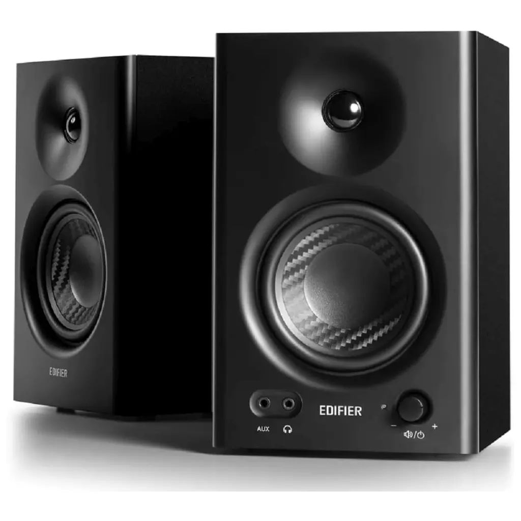 スピーカー Edifier スタジオモニタースピーカー MR4 ブラック ED-MR4-BK