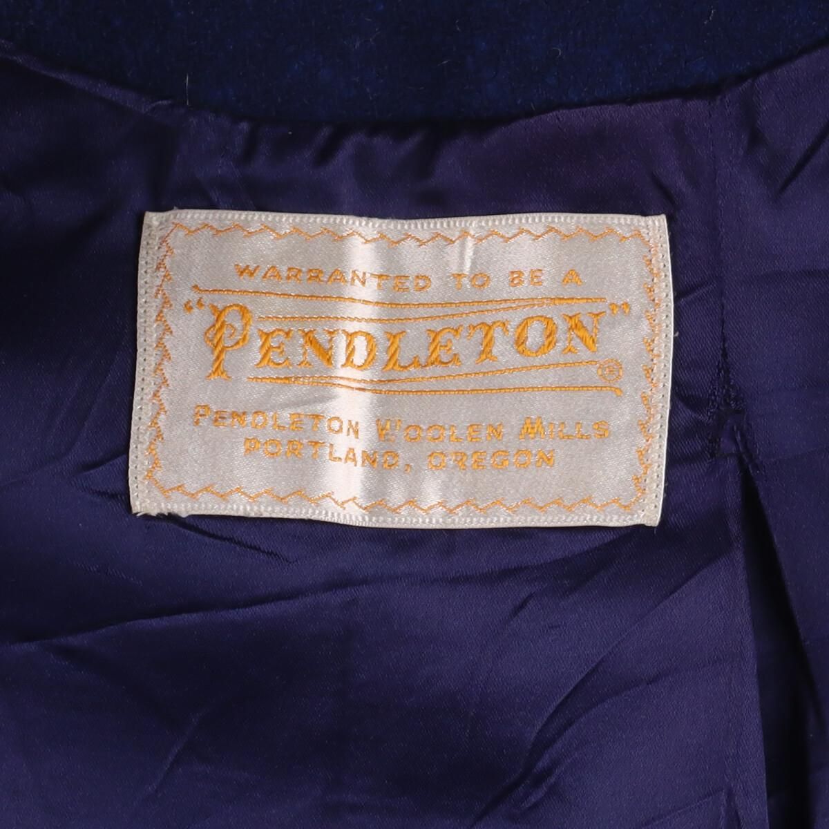 古着 ペンドルトン PENDLETON ウールハーフコート レディースM